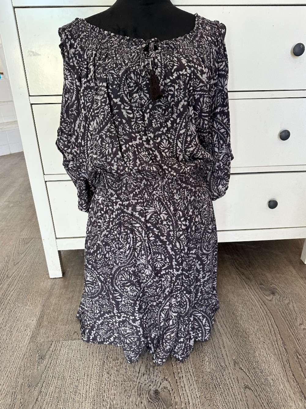 American Eagle peasant bohemian mini dress